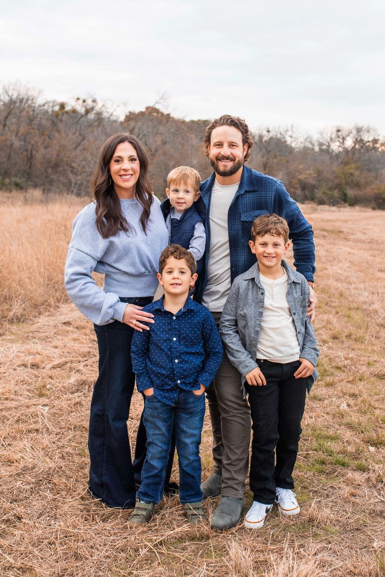 Chad and Jessica Harrison with their family — Harrison Building Co is a family-run general contractor in North Texas