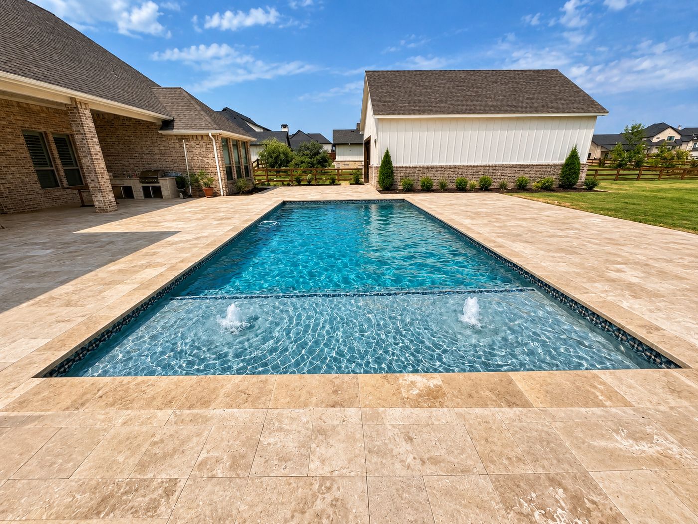 Custom Pool Builder in Tarrant County, Texas by Harrison Building Co