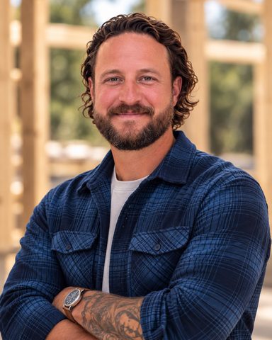 Chad Harrison, owner and general contractor at Harrison Building Co, on a jobsite in North Texas